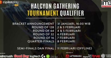 Update terbaru Jadwal Vainglory #Halcyongathering 2.0 Online Qualifier