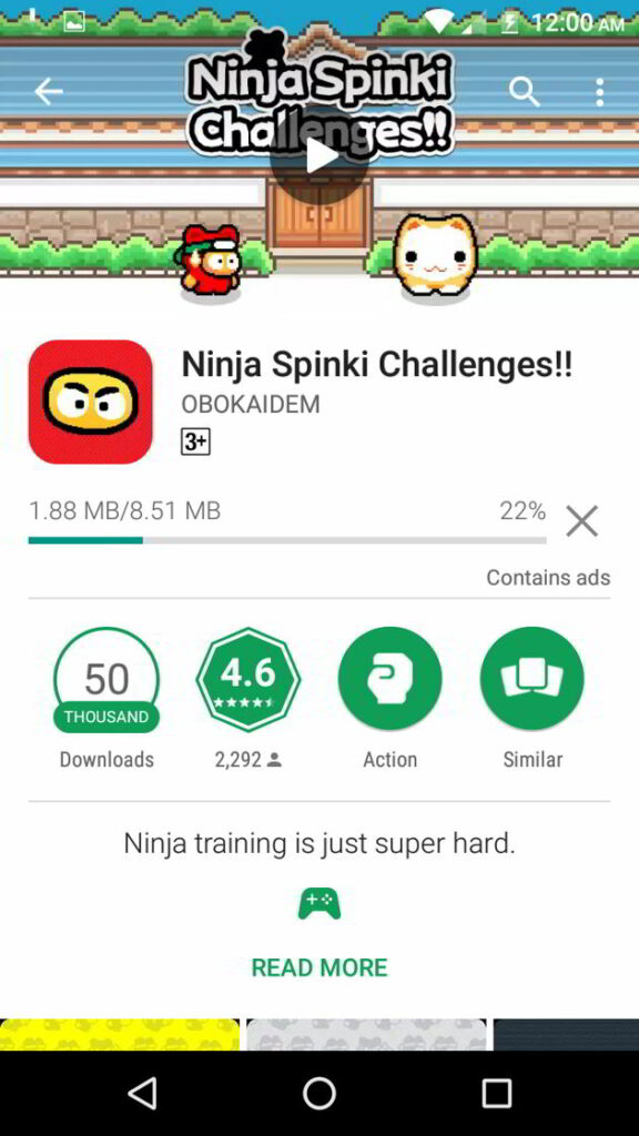 Pembuat Flappy Bird Kembali Lagi dengan Ninja Spinki Challenges!!