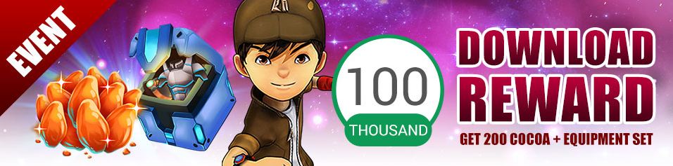 Target 100.000 Download, BoBoiBoy Galactic Heroes Bagi-Bagi Hadiah