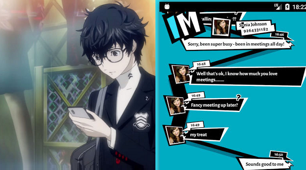 Fans Persona 5 Wajib Install Aplikasi Chat ini