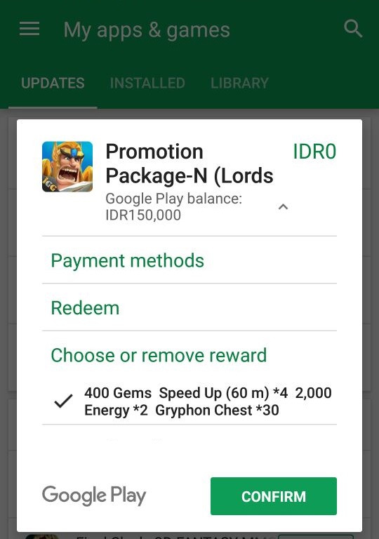 Tersedia di Indomaret, IGG Hadirkan Promo Lords Mobile pada Kartu Hadiah Google Play