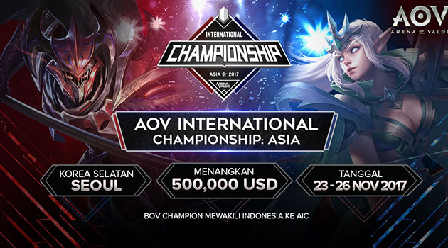Kompetisi Mobile eSport Terbesar Telah Tiba! AOV International Championship 2017