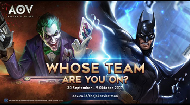 Karakter Antagonis DC Comics, The Joker Hadir Ramaikan Pertarungan Garena AOV