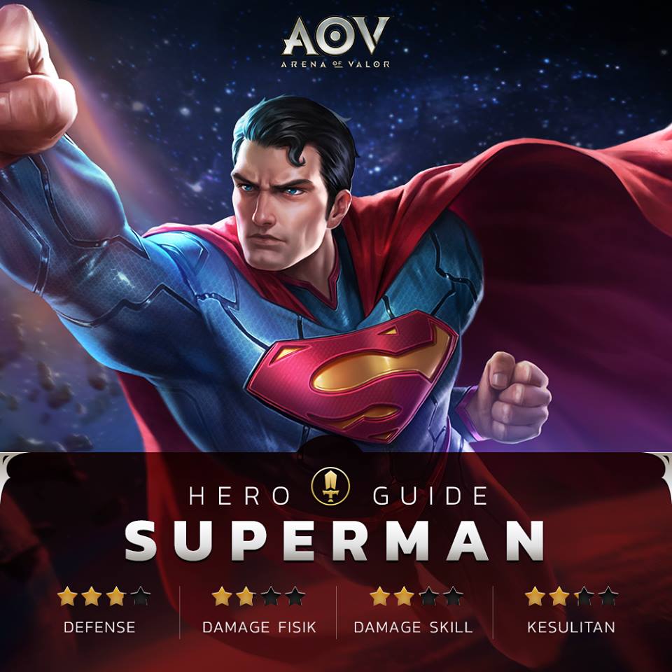 Superman Officially Presents at Garena AOV with Six Different Skill Types