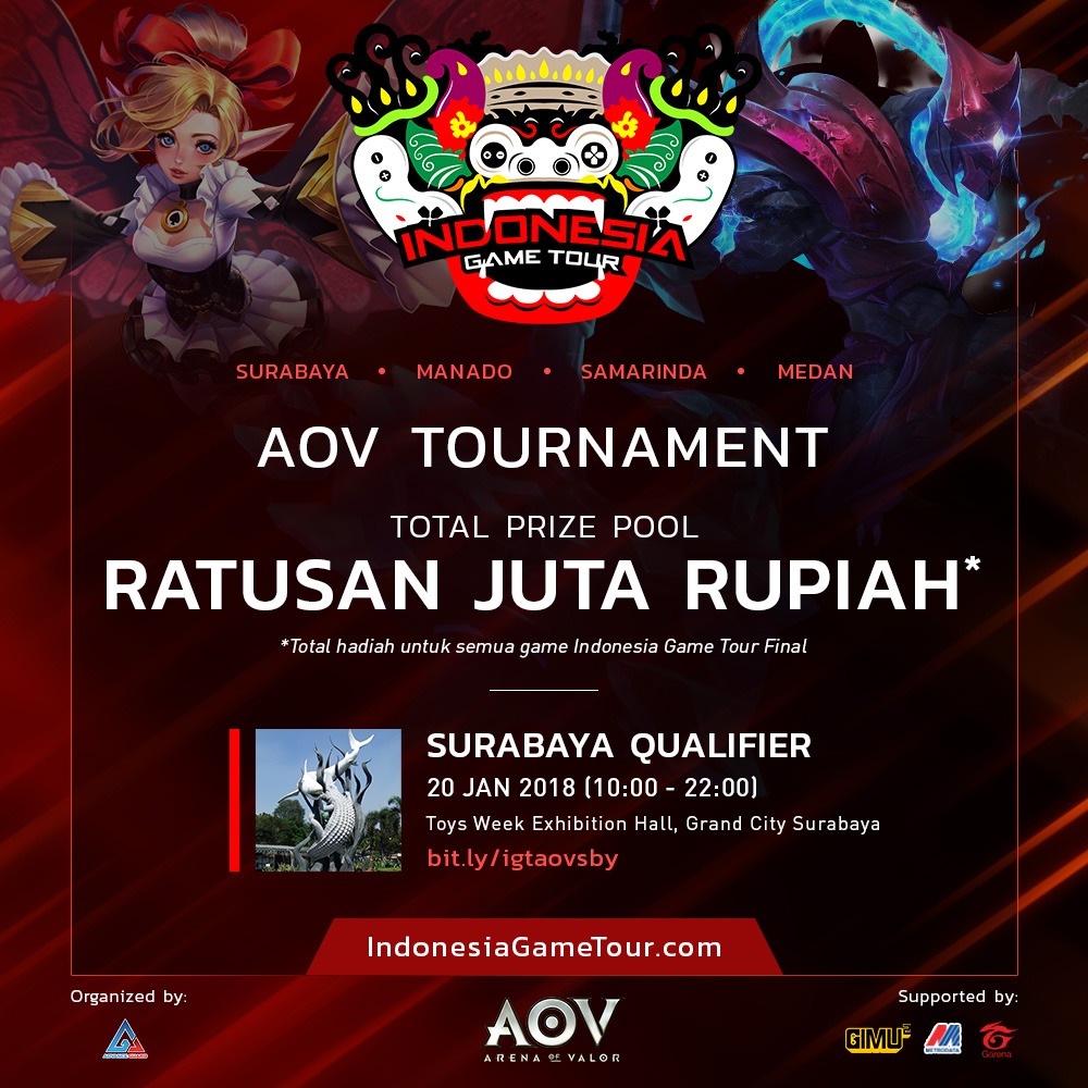 Arena Of Valor Becomes Official Partner of Indonesia Game Tour (IGT) 2022