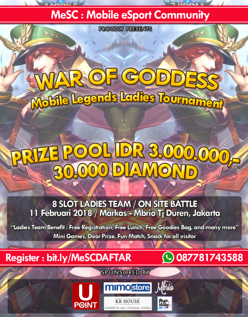 War Of Goddess - Mobile Legends Ladies Tournament dari Komunitas MeSC
