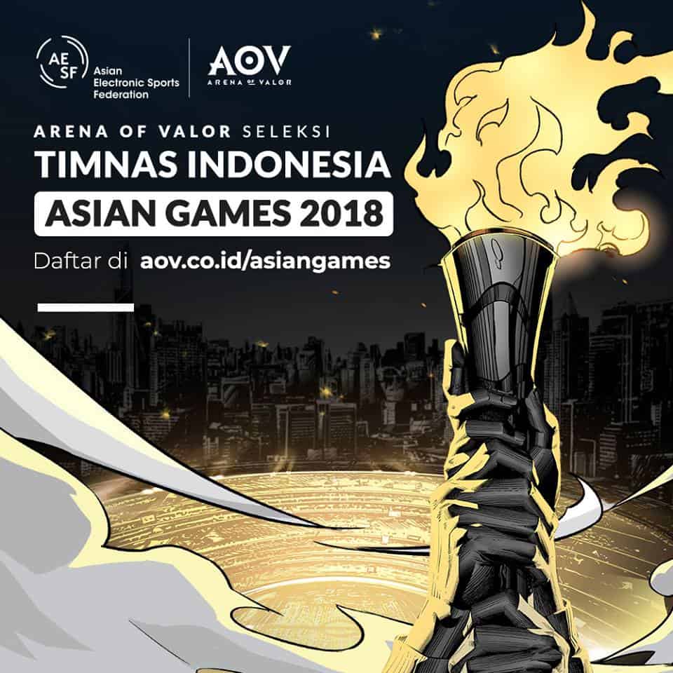 AoV buka pendaftaran calon atlet olahraga elektronik AoV di Asian Game 2018