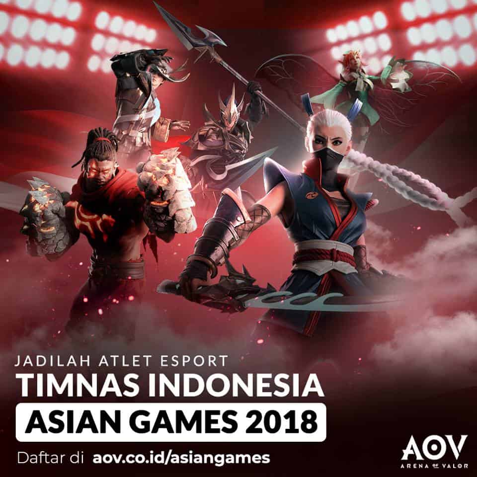 AoV buka pendaftaran calon atlet olahraga elektronik AoV di Asian Game 2018