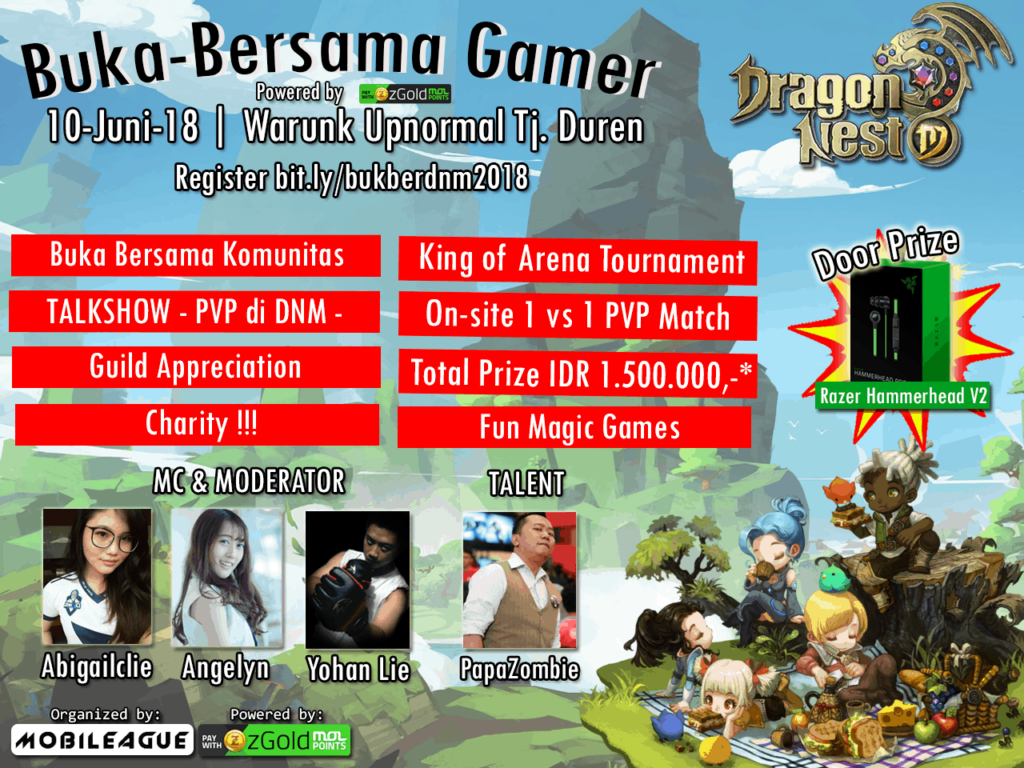 Buk-Ber Gamers invite Dragon Nest Mobile Community to Open Together