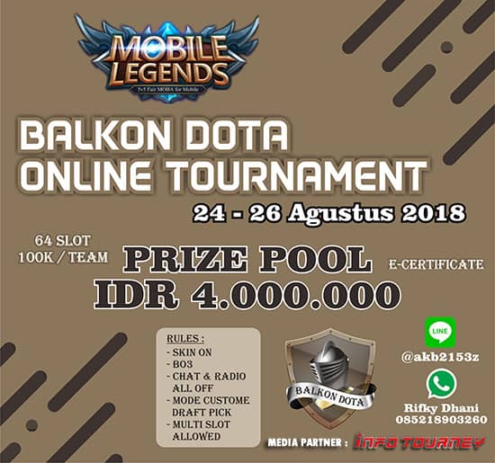 [Turnamen] Pertandingan Online Mobile Legends dari BALKON DOTA