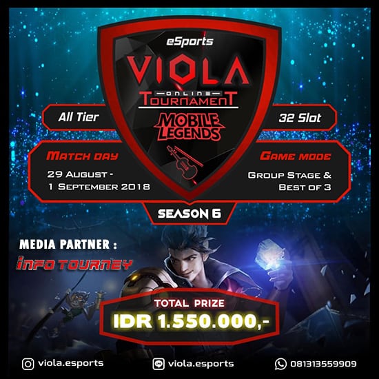 VIOLA eSports Gelar Turnamen Mobile Legends SEASON 6