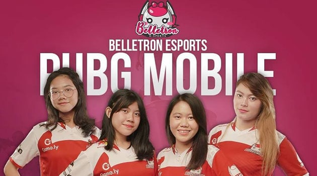 Belletron Esports Terjunkan 4 Gamer Cantik di PUBG Mobile