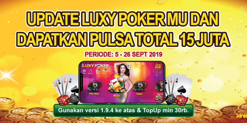 Heboh! Luxy Poker Bagi-Bagi Pulsa Telkomsel dan Indosat Total 15 Juta Rupiah