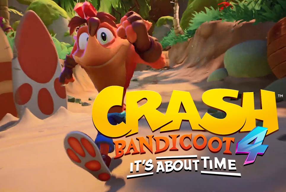 Crash on the run-crash bandicoot 4
