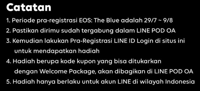 Pre-Register EOS game With Line Account Login Now