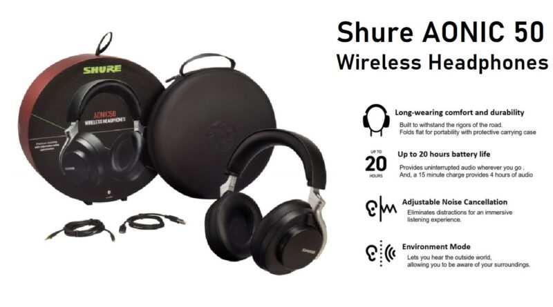 shure aonic 50 wireless headphones