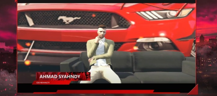Ahmad Syahndy pada press conference  J-Town server GTA Role Play 
