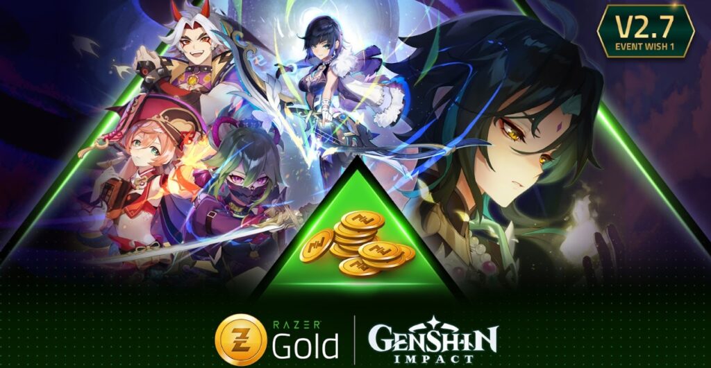 Top up Genshin Impact Makin Mudah dengan Razer Gold
